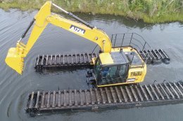 Escavadeira anfíbia remotamente controlado AIZM MACHINES