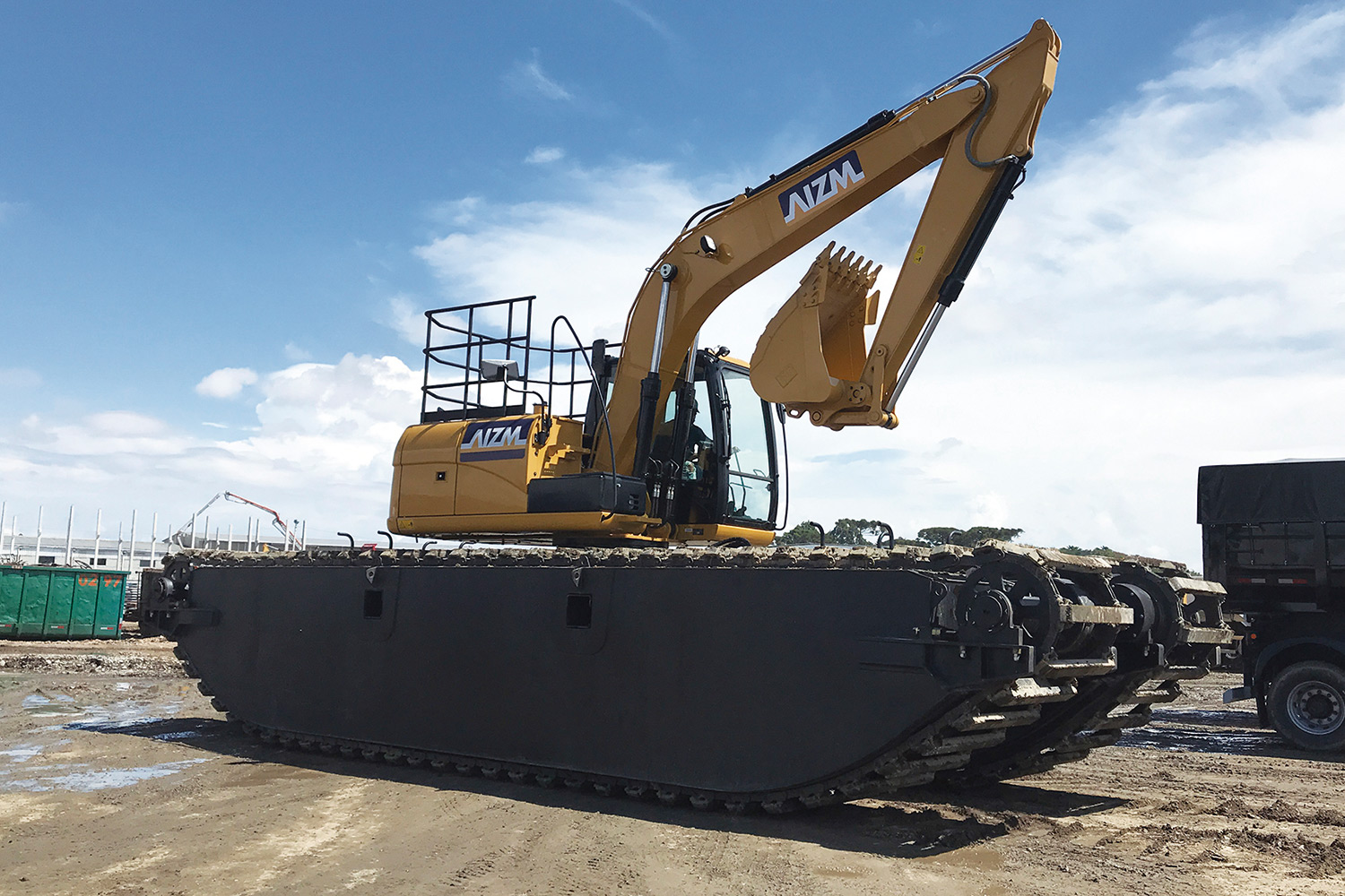 Escavadeira anfíbia remotamente controlado AIZM MACHINES