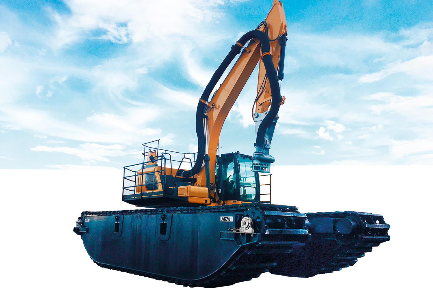 Draga anfíbia remotamente controlado AIZM MACHINES