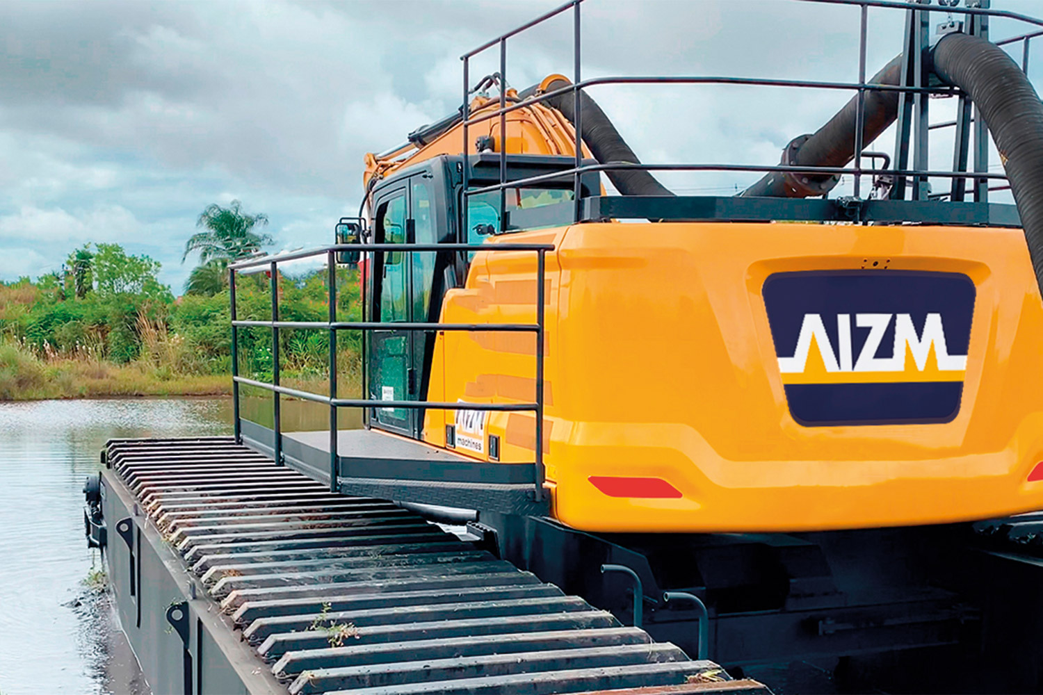 Draga anfíbia remotamente controlado AIZM MACHINES