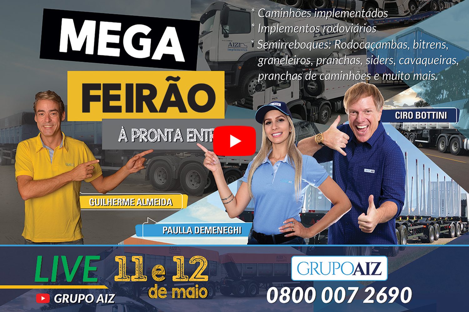 Mega feirão live grupoaiz